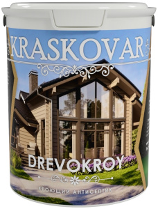 Антисептик кроющий Kraskovar Drevokroy база А 2 л Kraskovar 