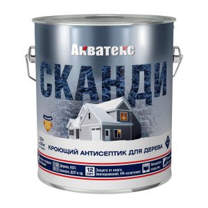 Антисептик кроющий  Акватекс Сканди графит 0,75 л Рогнеда 