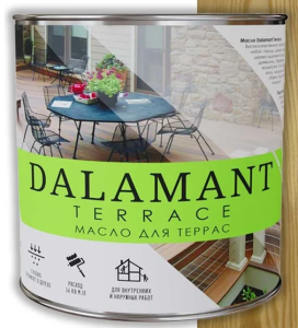Масло для террас Dalamant Terrace дуб 2 л Dalamant 