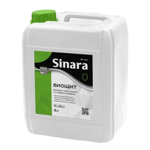 Состав антисептический Sinara БИОЩИТ зеленый 10 л Sinara Состав антисептический Sinara БИОЩИТ зеленый 10 л Sinara